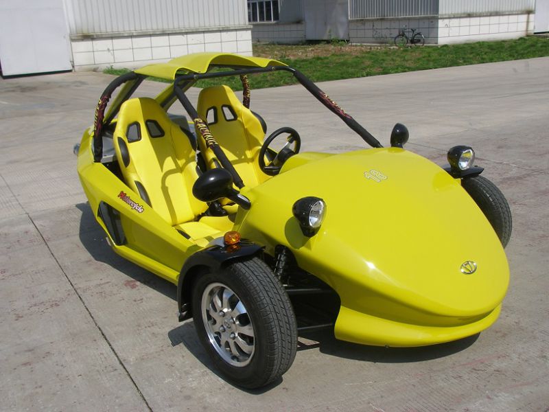 Yellow Two Seats Tricycle Motorcycle ATV (KD 250MD2)