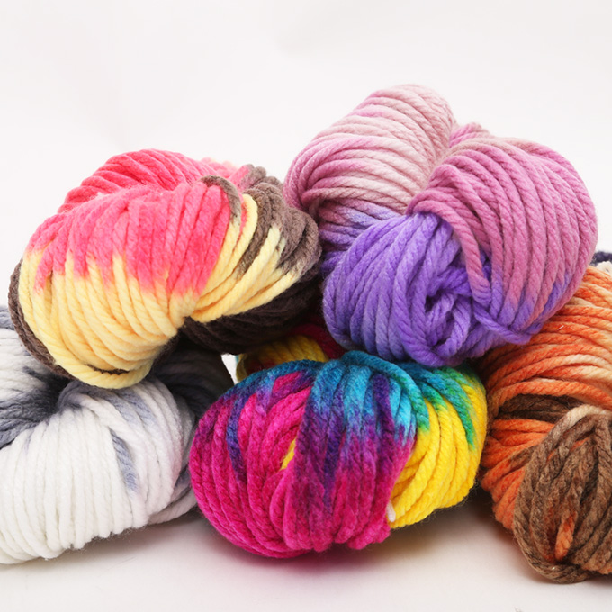 Customized Fancy Ring Spun Nylon Acrylic Wool Hand Knitting Yarn