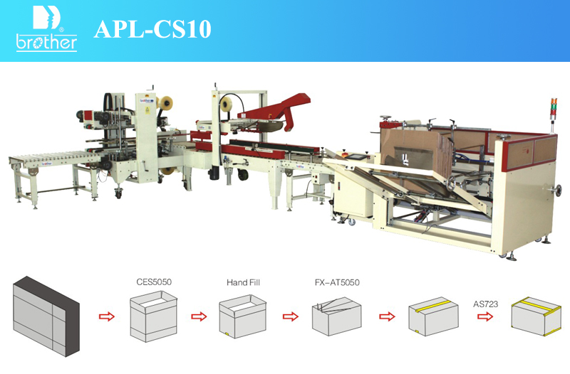 2015 Brother Apl-CS10 Automatic Carton Packing Line