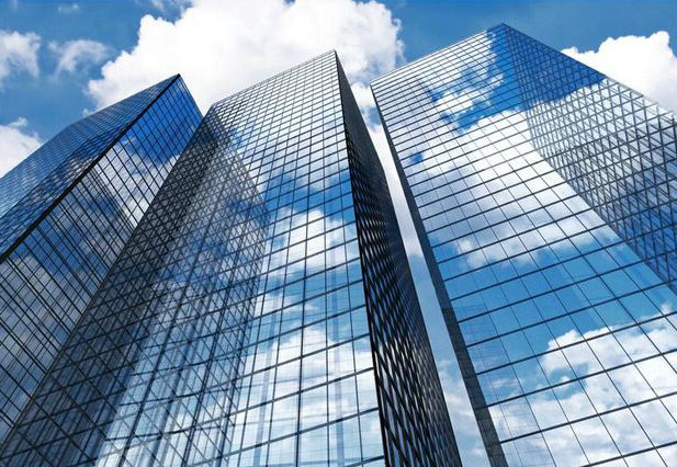 Commercial and Residential Building Frameless Double Glass Curtain Wall