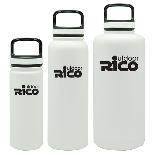 Durable Stainless Steel Vacuum Sports Bottle White 40oz