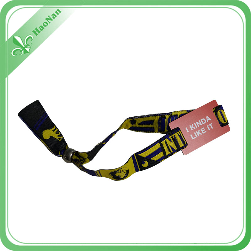 Festival Custom RFID Fabric Polyester Wristband for Event