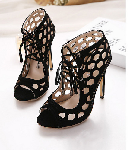 Fashion High Heel Hallow out Women Shoes (HC 010)