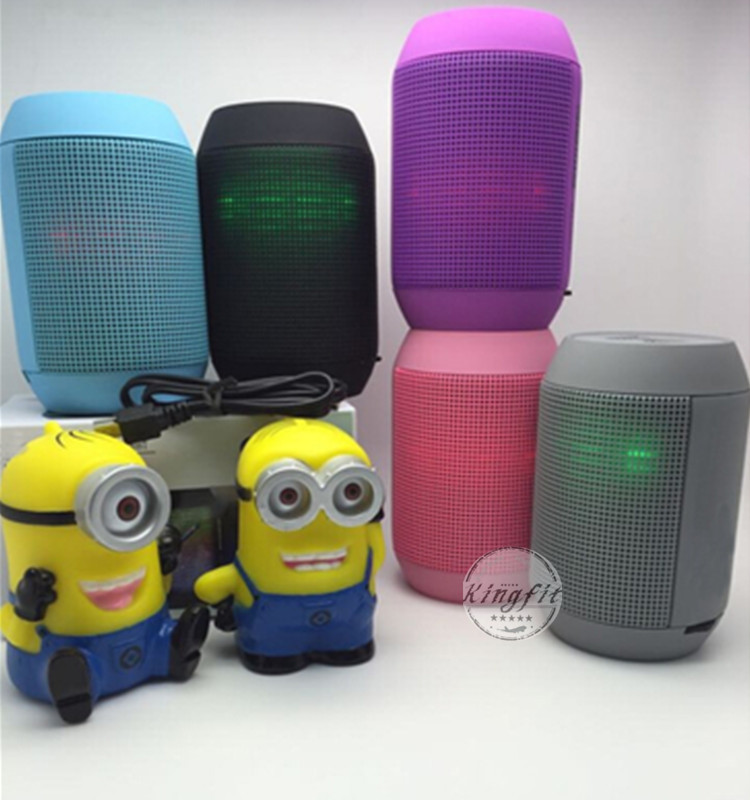 LED Light Portable Bluetooth Speaker with TF Card Support