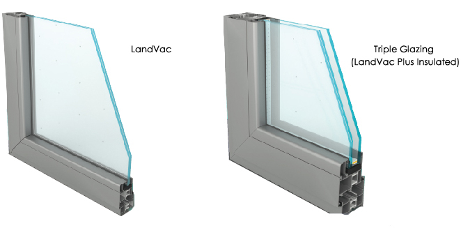 Landvac Energy Saving Hollow Vacuum Glazing for Glass Doors
