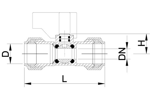 Customized Quality Plated Washing Machine Ball Valve (AV6004)