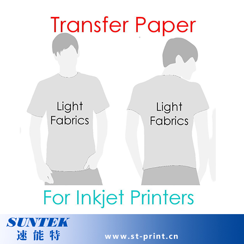 Hot Tear Light Colour Heat Transfer Printing Paper for Tshirt