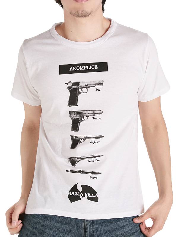 Gun Logo Screen Printing Fashion Custom Cotton Summer Cheap Wholesale Men's T Shirt