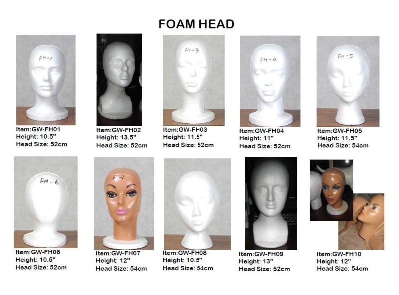 Foam Head Wig Display Foam Head Fh05