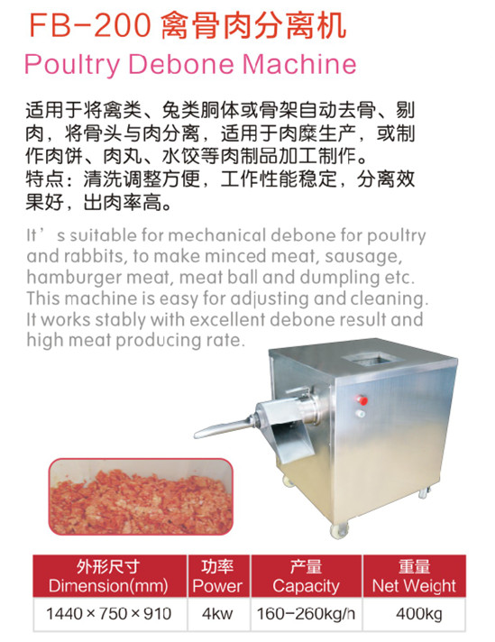 Stainless Steel Beef Mincer, Chicken Mincer Machine Fk-632