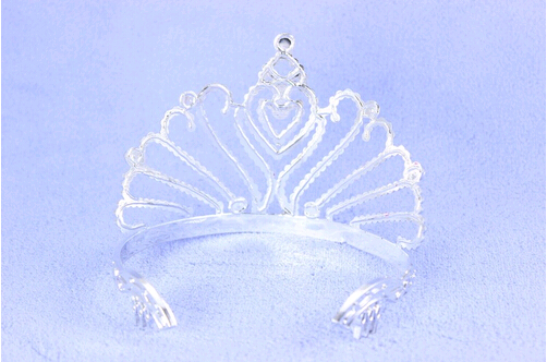 Princess Tiaras with Heart Stones Hair Accessories