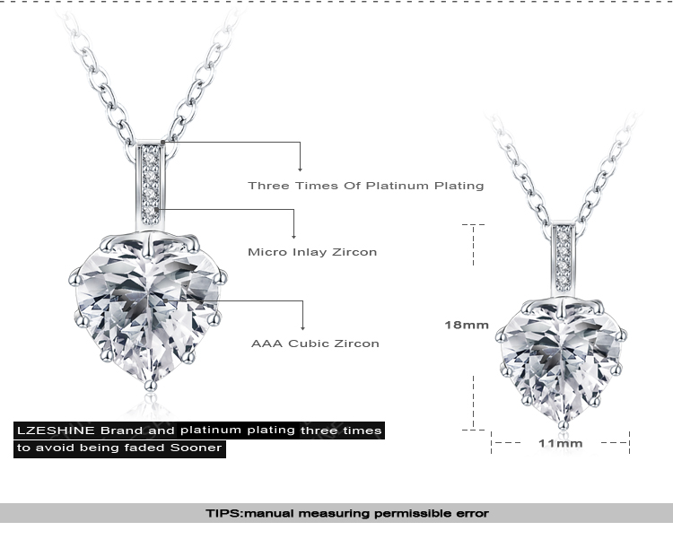 Heart Shaped Wedding Jewelry Sets for Women (CST0033-B)