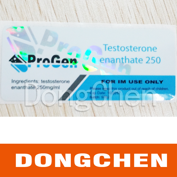 Testosterone Injection Hologram Vial Label