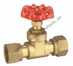 Female Brass Copper Gate Valve with Aluminum Handle (YS6008)