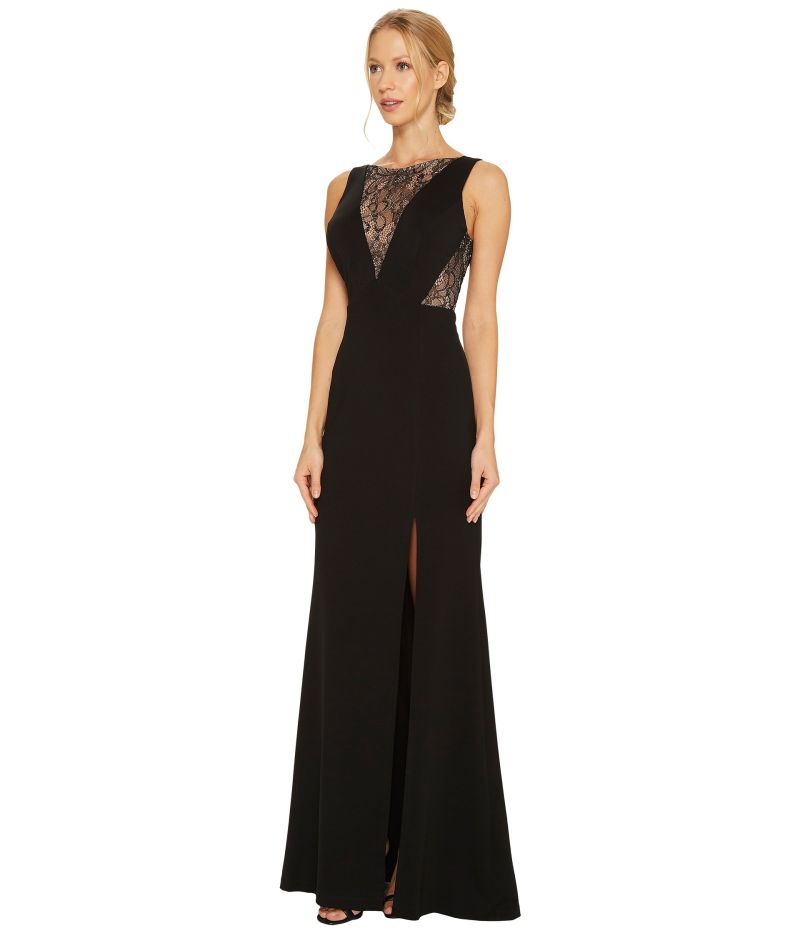 Sleeveless Evening Dress with V-Neck Collar Long Dress