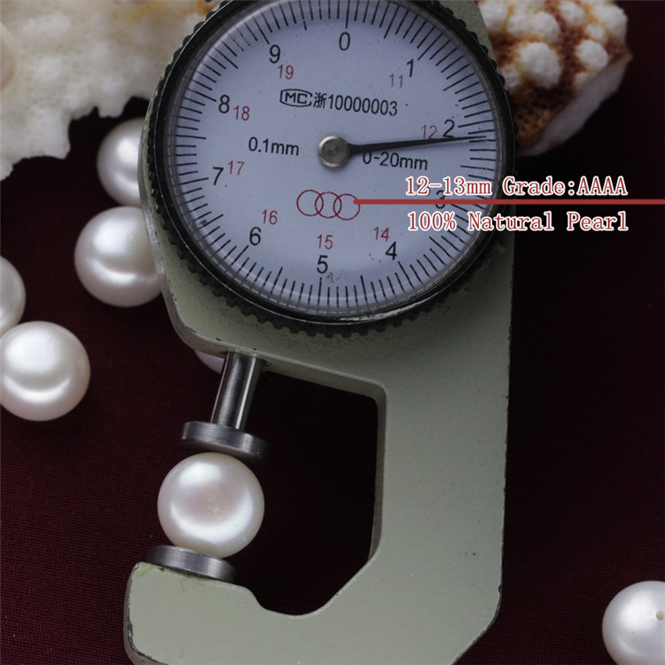 12-13mm White Color Nice Button Loose Pearls