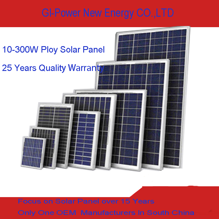 300W 36VDC Poly Solar Panels Ce IEC TUV Japan Fit