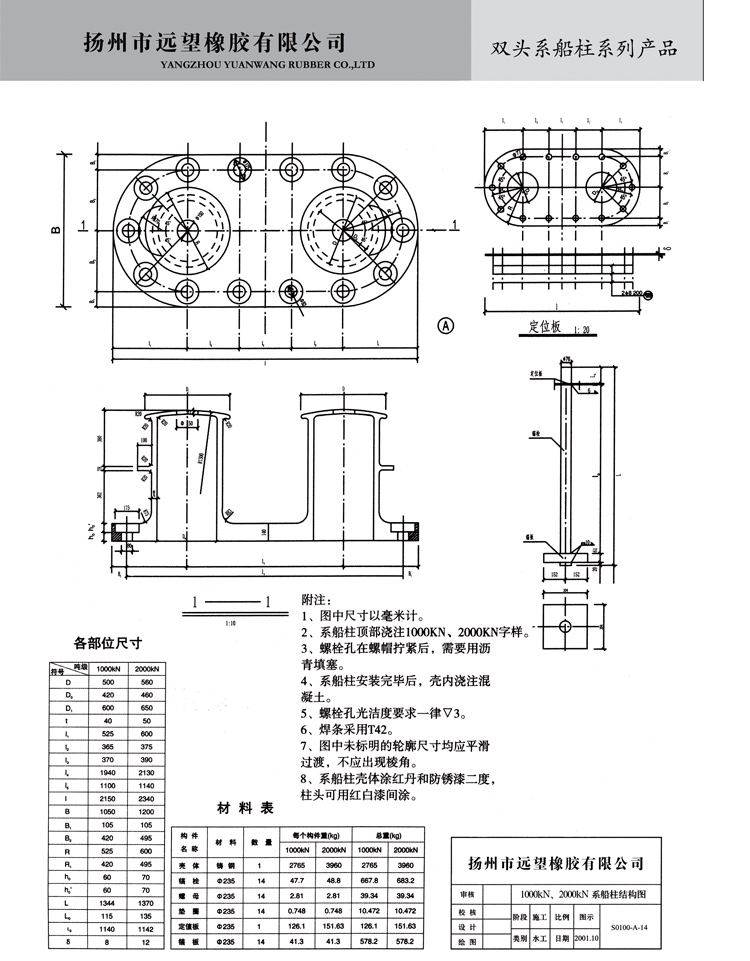 Bollard, Ship Bollard, Marine Bollard