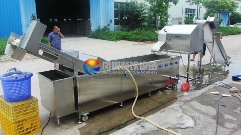 High Output Automatic Cabbage Dicing Washing Production Line