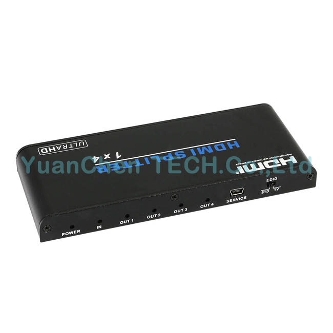 2.0V HDMI Adapter 1*4 Ports 1080P HDMI Splitter