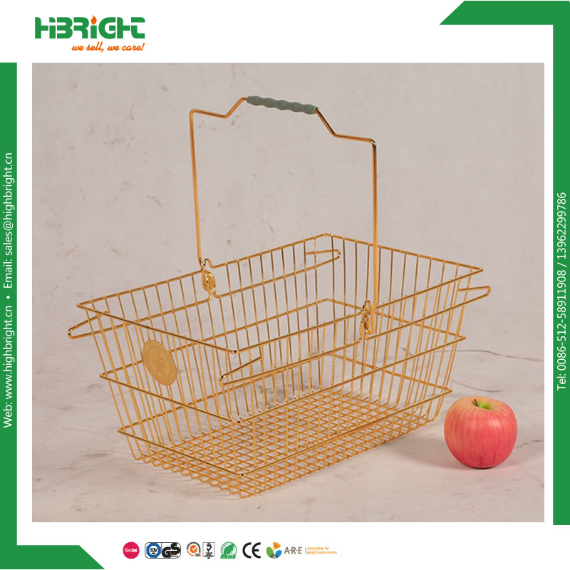 Metal Oval Round Wire Basket for Cosmetic Store