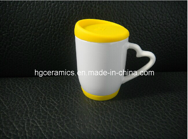 Sublimation Mug with Silicon Lid and Bottom