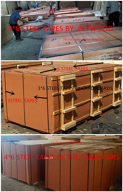 18mm Poplar Shuttering Plywood with Black/Brown Film for Constructions