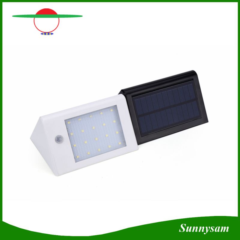 Solar Panel LED Solar Light Human Body Induction Lamp+Light Induction 20 LEDs Path Wall Lamps Outdoor Emergency Waterproof Lamp