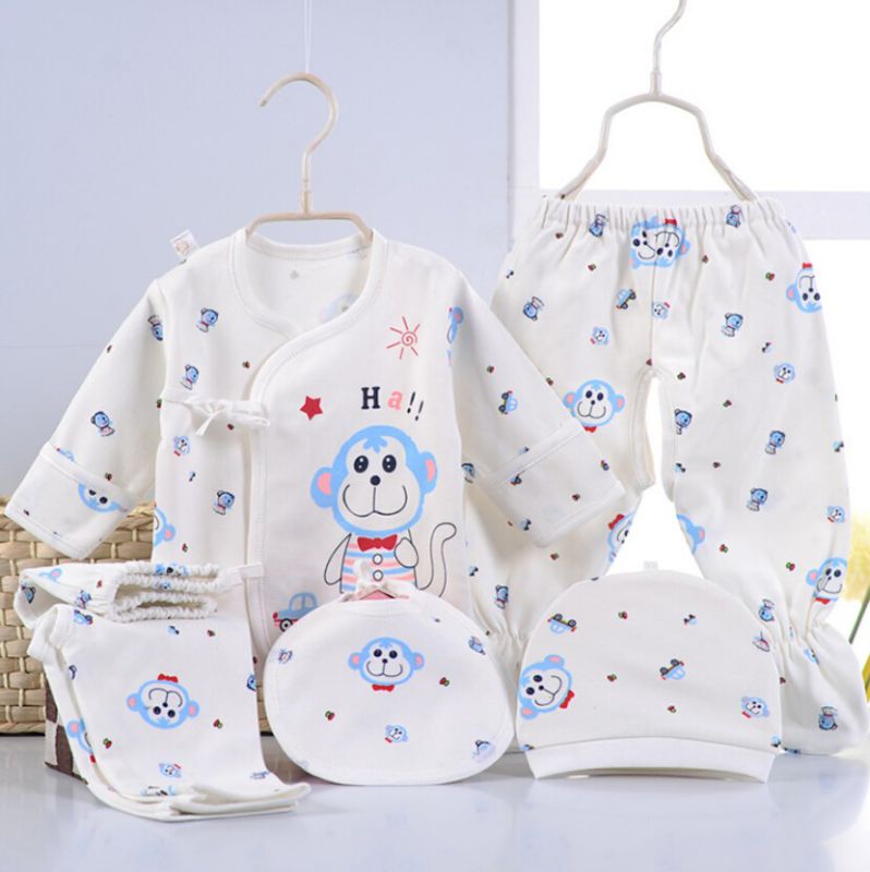 Cartoon Printing 5PCS Infant Apparel