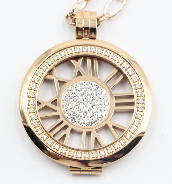 Manufacturer Directly High Quality 316L Stainless Steel Locket with Prong Setting Stones