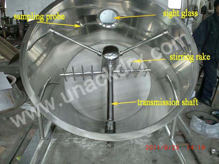 Fluid Bed Dryer with Rotary/ Stirring Material Bowl