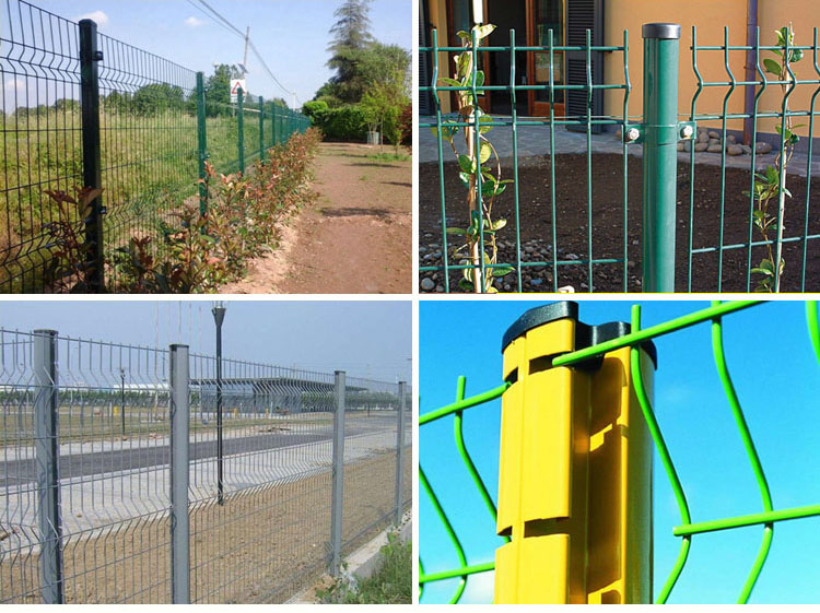 Anping Factory PVC/Powder Coated Welded 3D Wire Mesh Security Fence