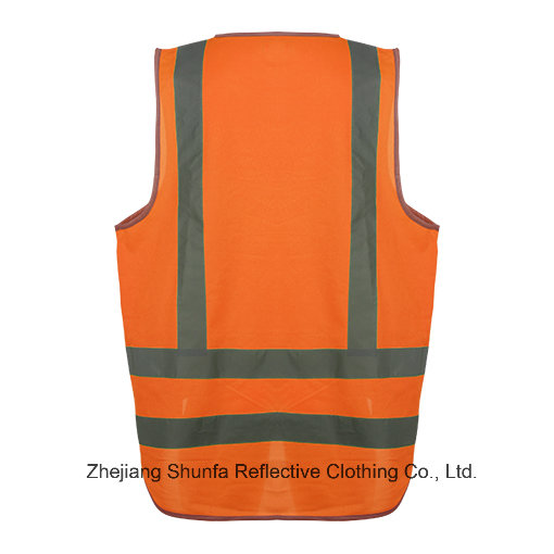 High Visibility Reflective Safety Breathable Vest with AS/NZS