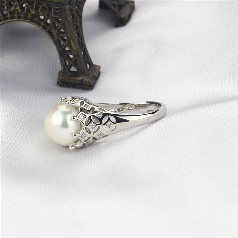 11-12mm AAA Grade 925 Sterling Silver Cultured Freshwater Pearl Ring Design