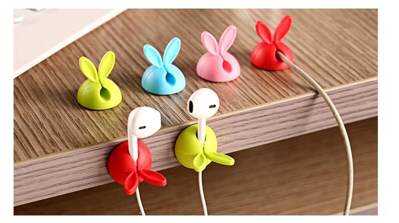 Lovely Rabbit Shape Silicone Viscose Cable Winder