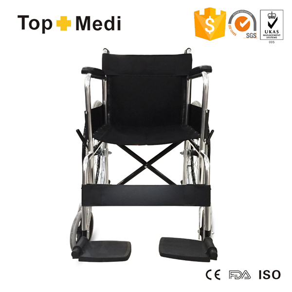 Topmedi Aluminum Lightweight Standard Wheelchair for Hospital Use