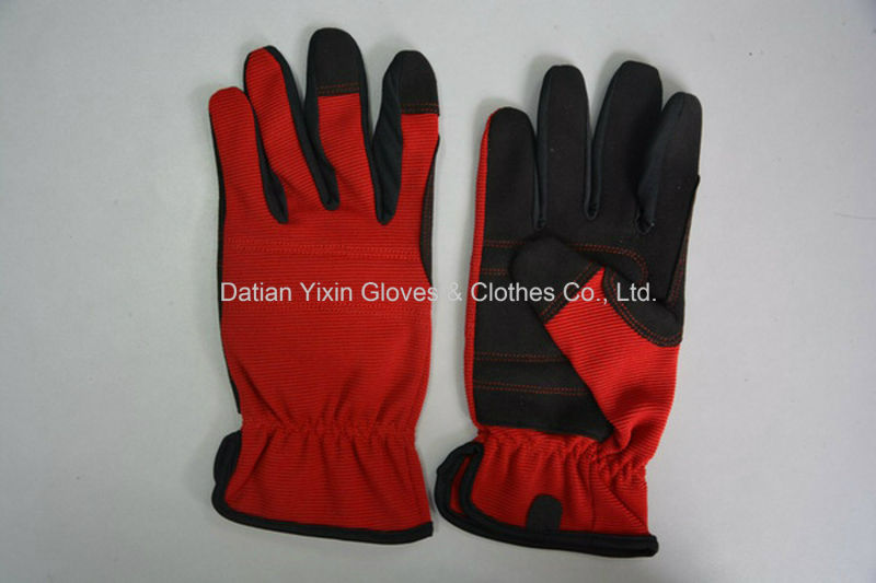 Synthetic Leather Glove-Working Leather Glove-Cheap Glove-Labor Glove-Machanic Glove