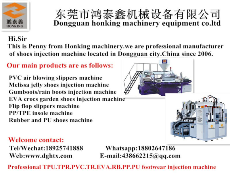 Two Station Plastic Soles Injection Molding Machine