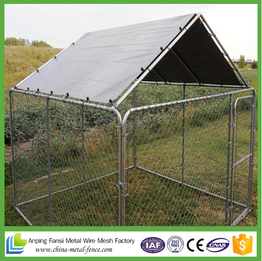 Weatherguard Complete Covered Dog Kennels - 7'6X7'6X4'