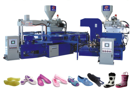 Two Color Jelly Slippers Injection Machine