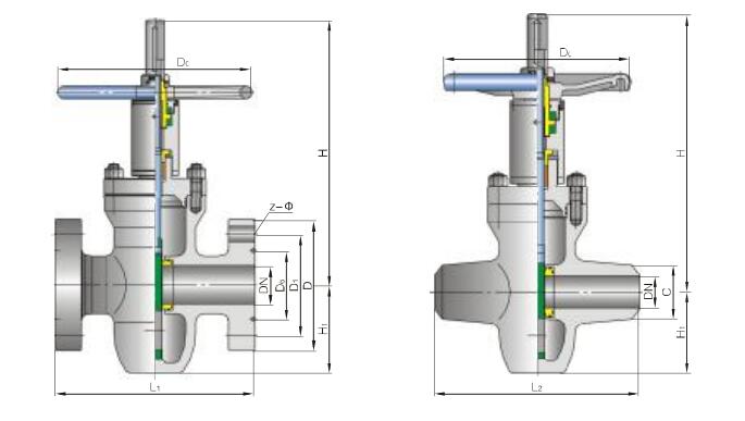 Gas Oil API 6A Slab Gate Valve