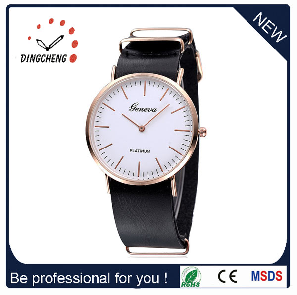 2015 New Products Waterproof Quartz Analog Unisex Wrist Watches (DC-722)