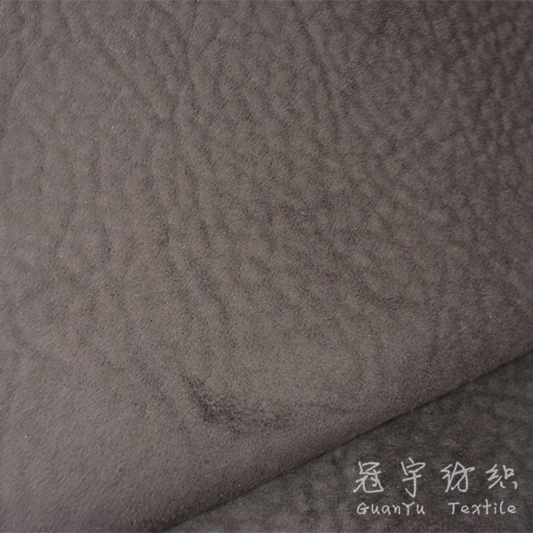 Elephant Skin Polyester Suede Upholstery Fabric