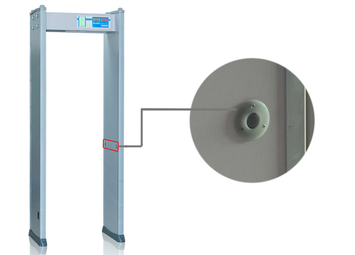 4 Zones Double Infrared Sound Light Alarm Subway Security Door Frame Metal Detector