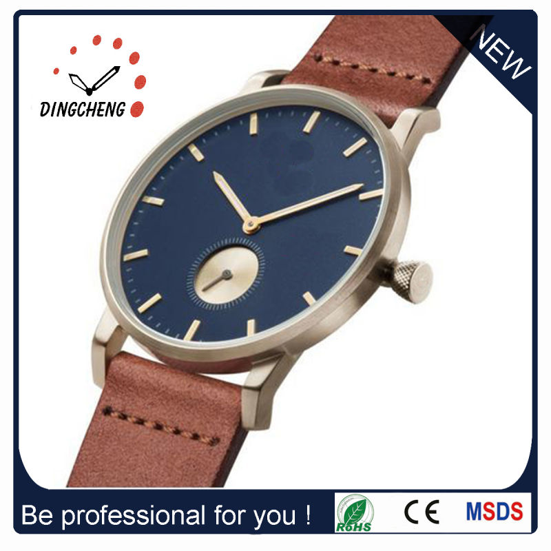 Classical Fashion Design Japan Movt Quartz Watch with Leather Strap (DC-1439)