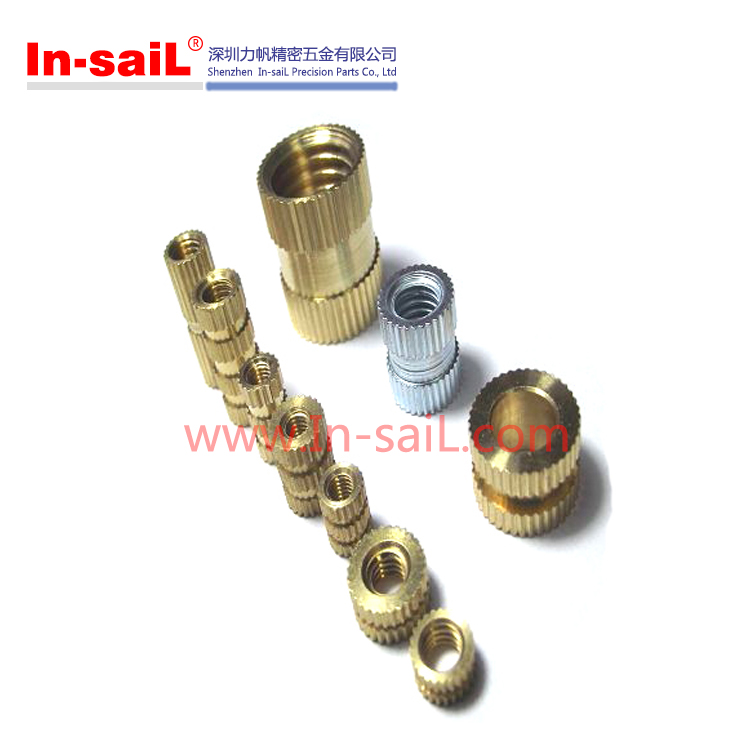 China Supplier Fastener Service Symmetrical Brass Threaded Inserts Nut for Plastic Manufacturer