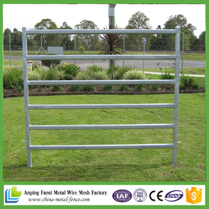 6 Bars Galvanized Square Pipe Portable Cattle Corral Panel