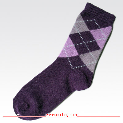 Ladies' Argyle Patterned Cotton Socks (UBUY-045)