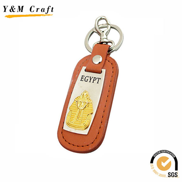 Leather Blank Key Chain for Car Logo