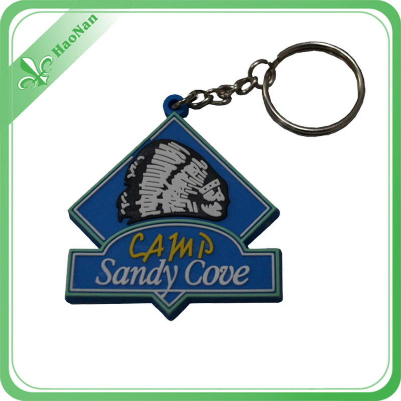 2016 Hot Selling PVC Custom Popular Keyring